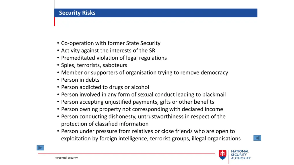security risks