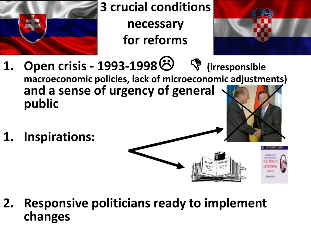 3 crucial conditions necessary for reforms