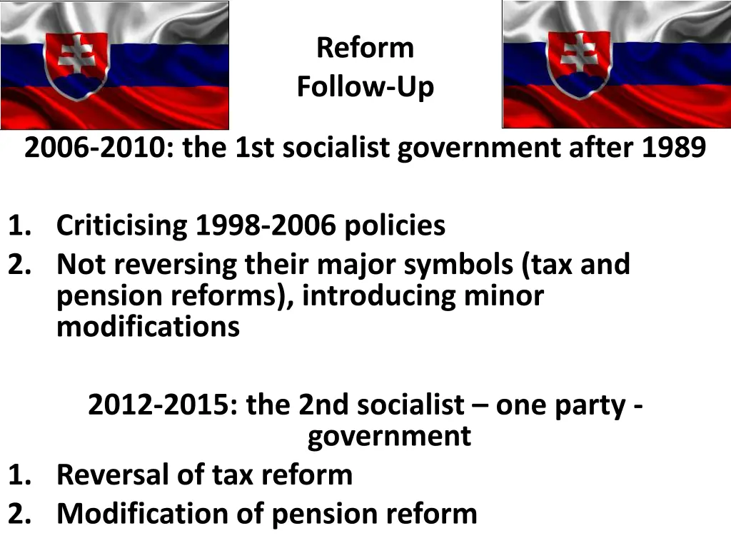 reform follow up