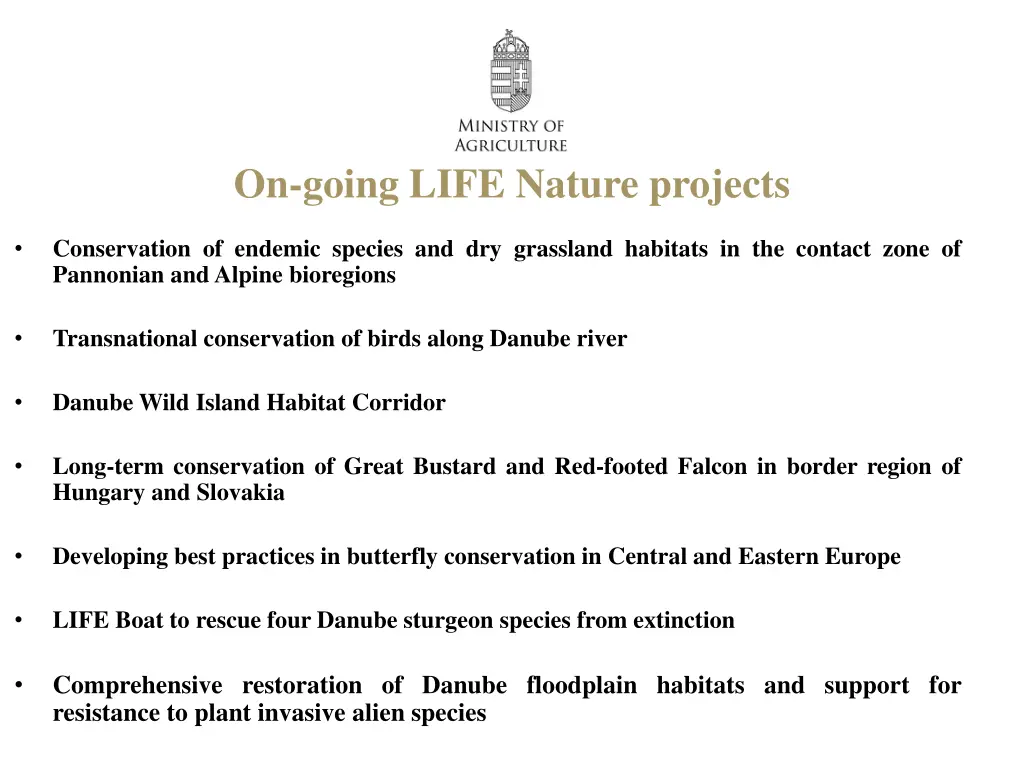 on going life nature projects