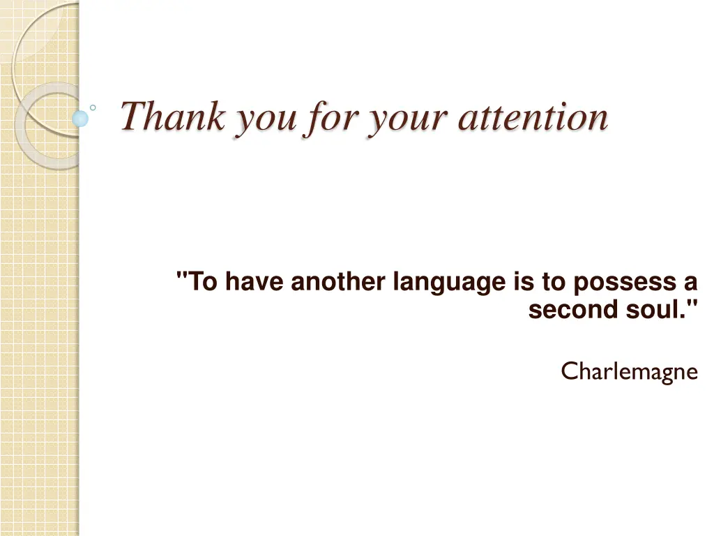 thank you for your attention