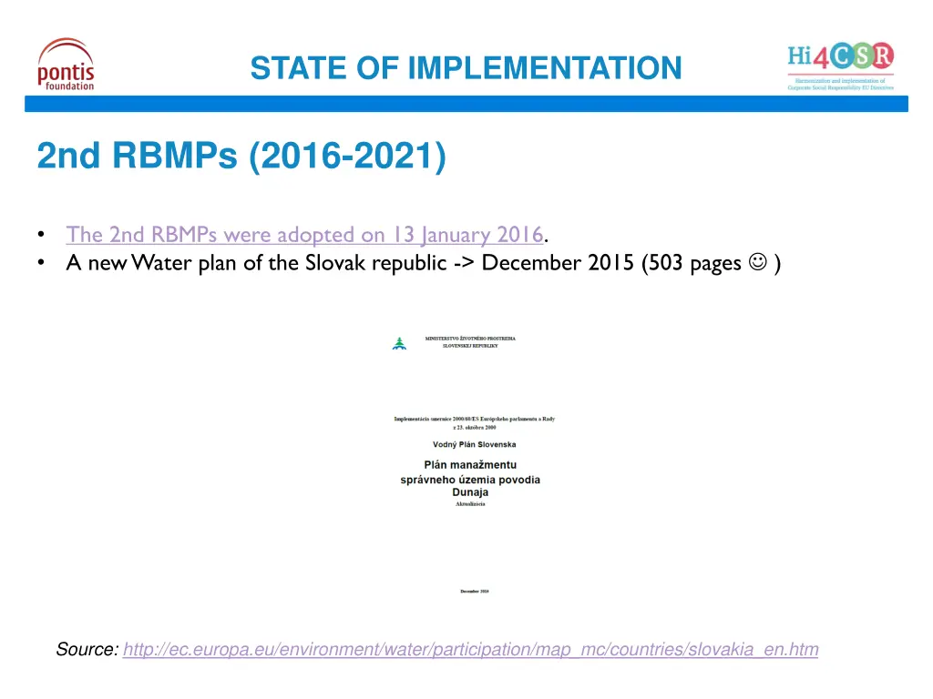 state of implementation 4