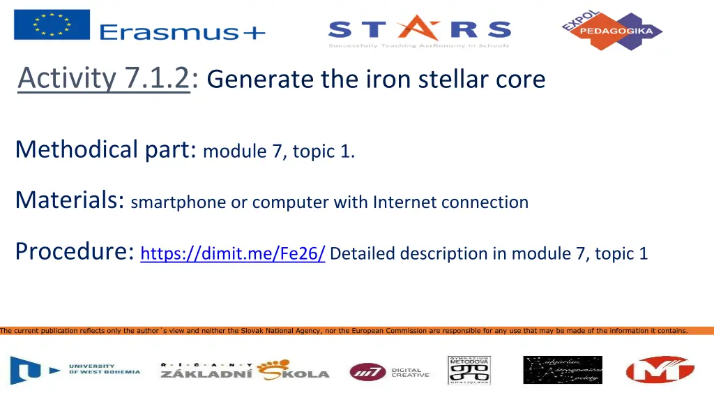 activity 7 1 2 generate the iron stellar core