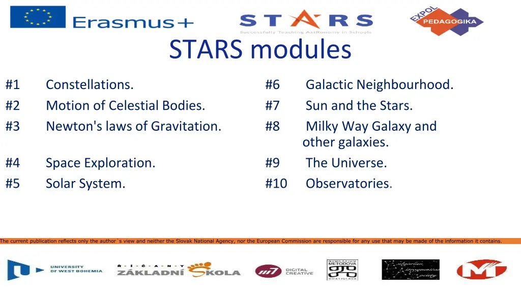 stars modules