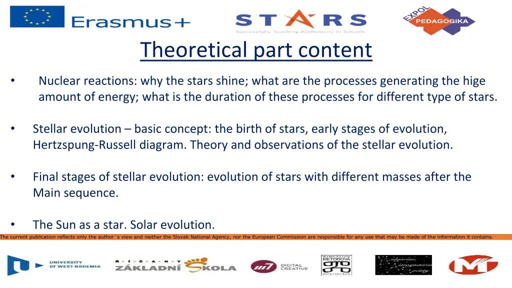 theoretical part content