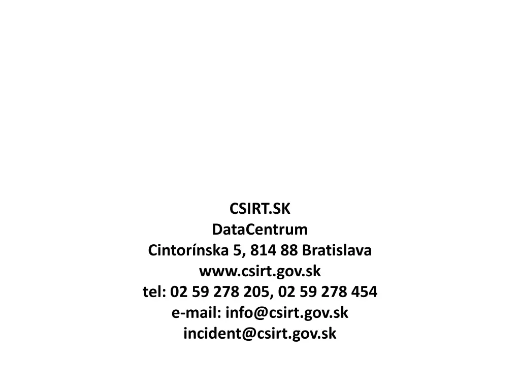 csirt sk datacentrum