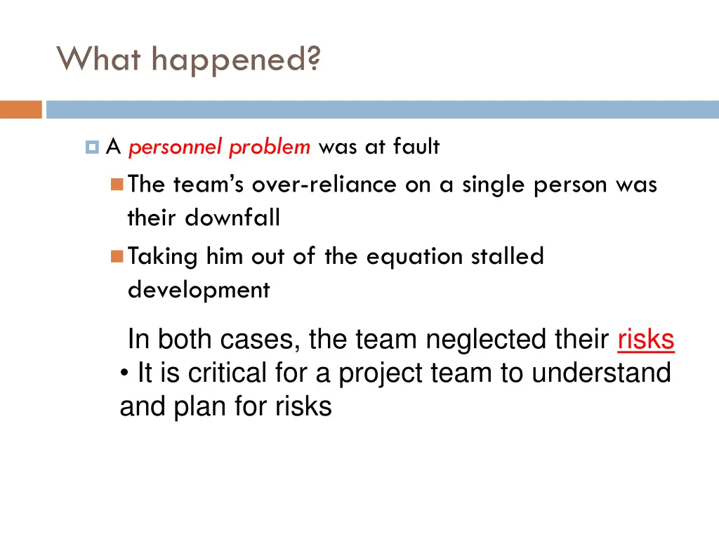 what happened 1