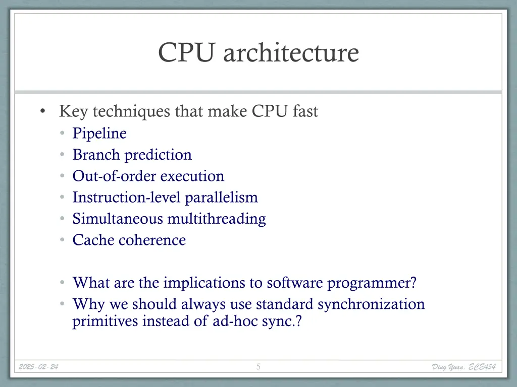 cpu architecture