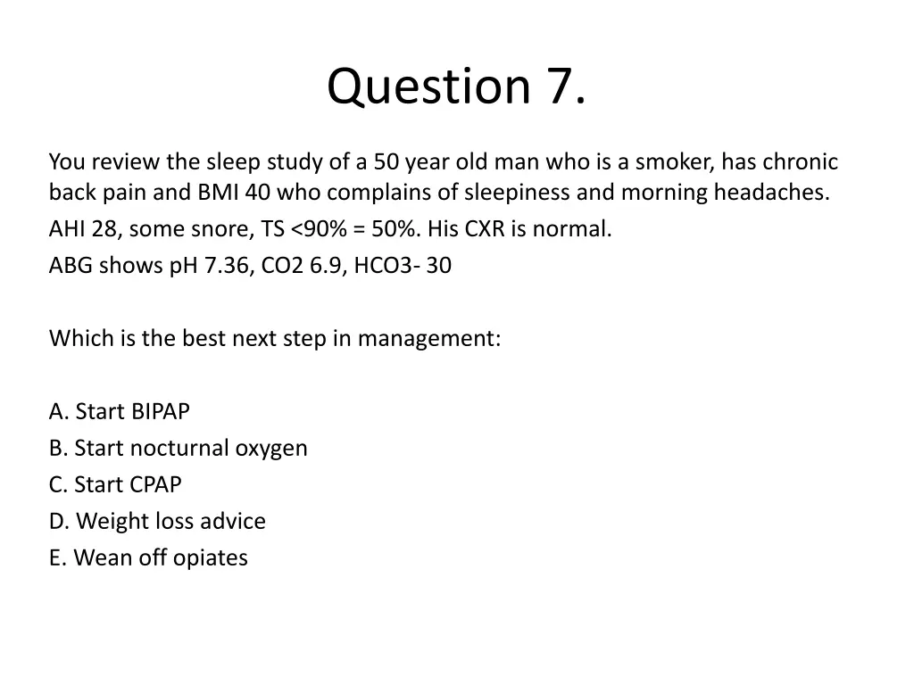question 7