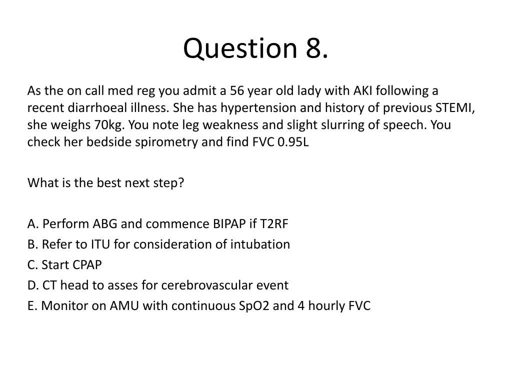 question 8