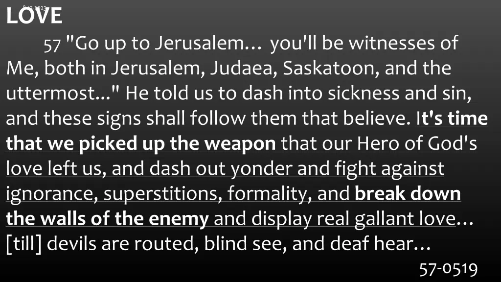 love me both in jerusalem judaea saskatoon