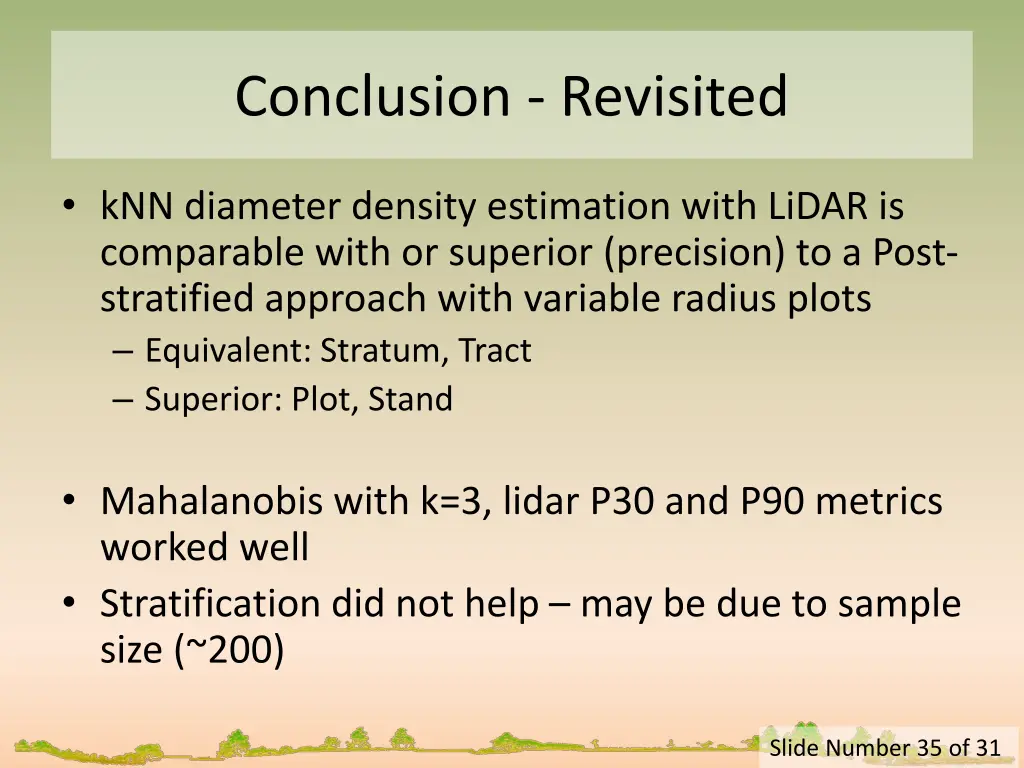 conclusion revisited