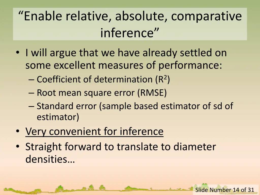 enable relative absolute comparative inference