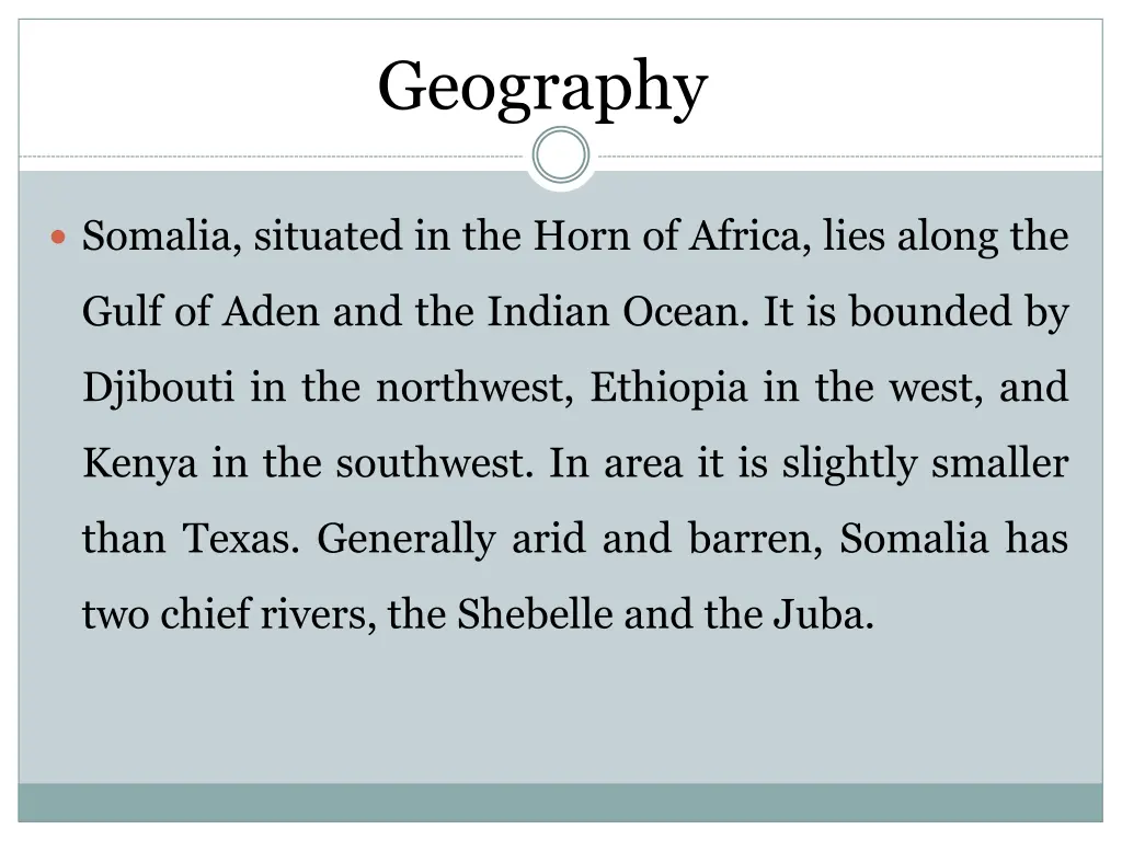 geography
