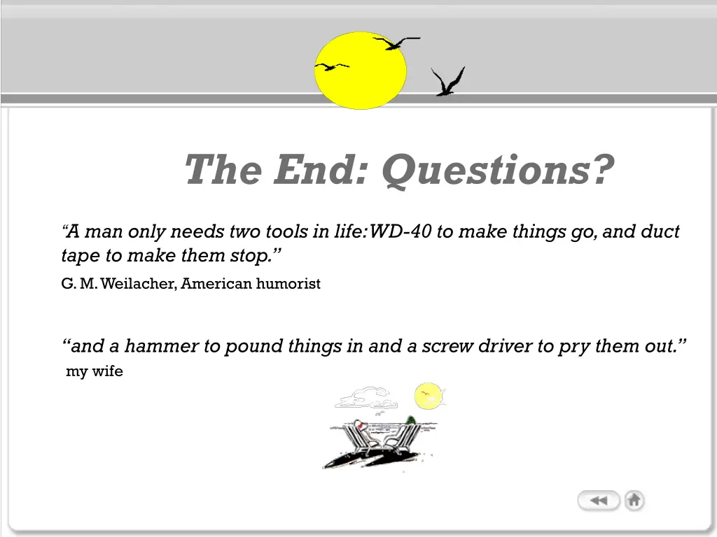the end questions