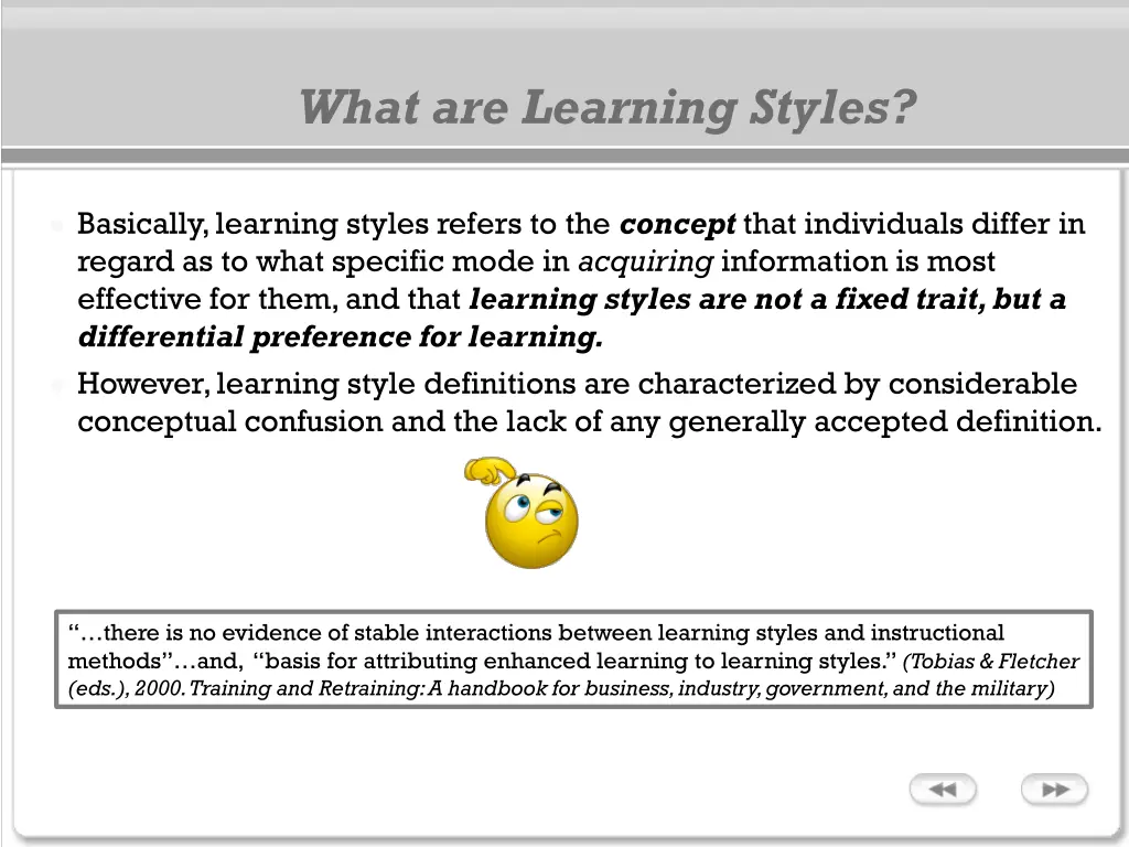 what are learning styles