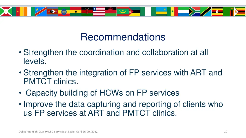 recommendations