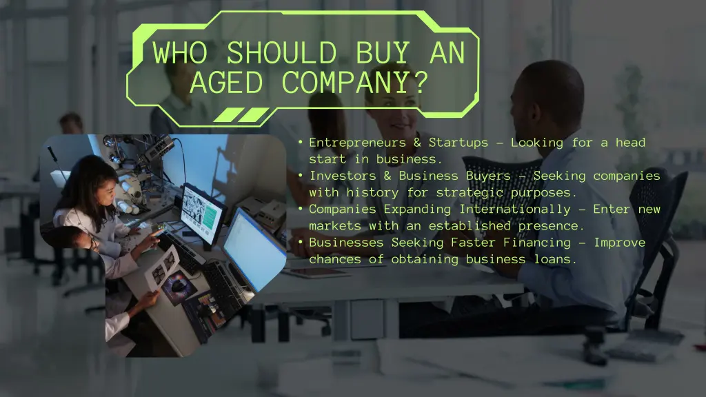 who should buy an aged company