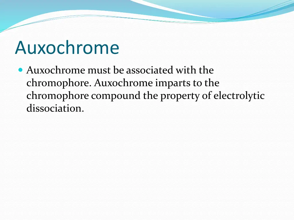 auxochrome