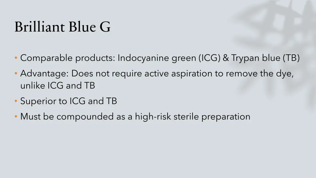 brilliant blue g 1