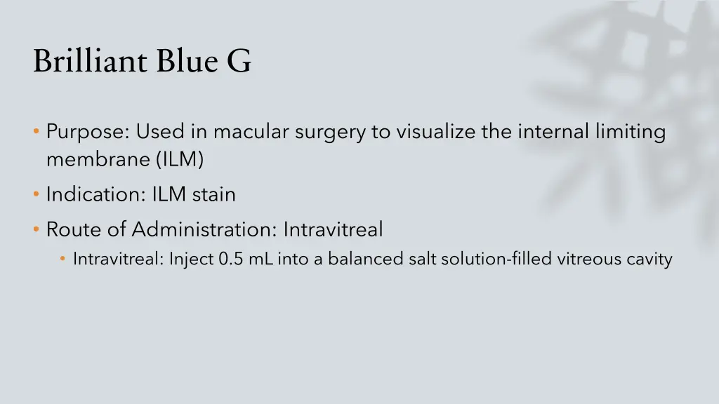 brilliant blue g