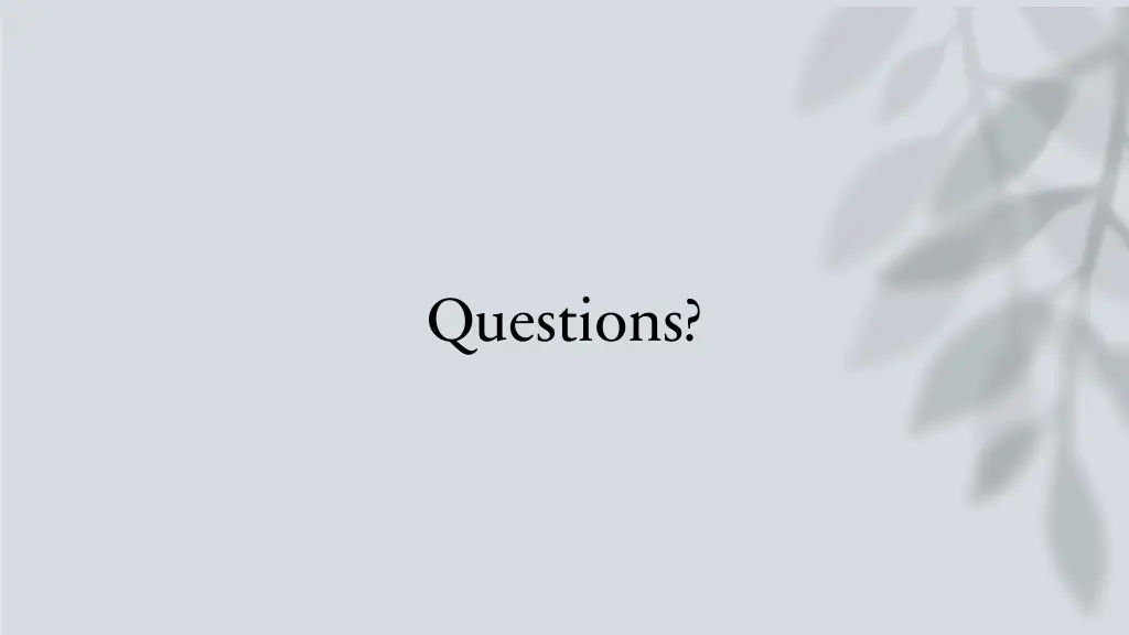 questions