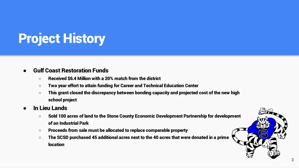project history