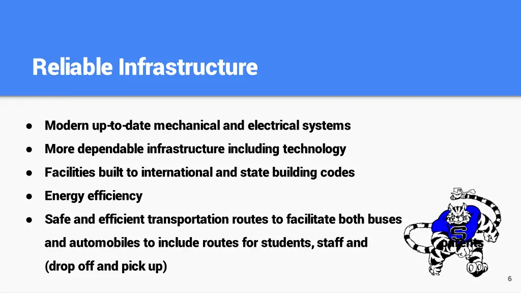 reliable infrastructure