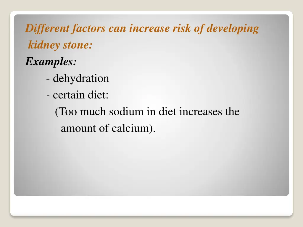 different factors can increase risk of developing