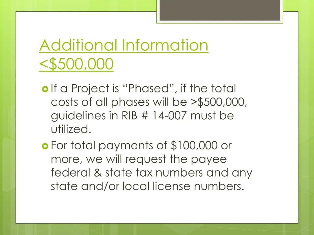additional information 500 000 1