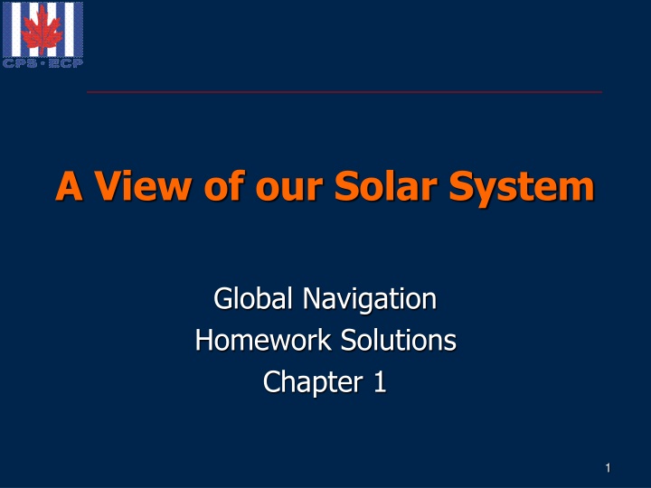 a view of our solar system