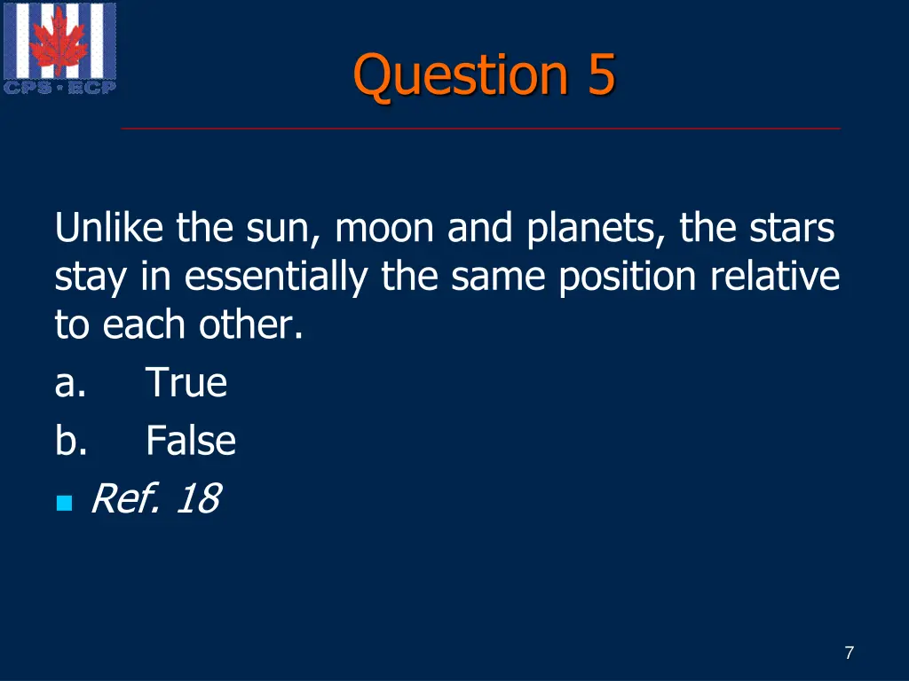 question 5