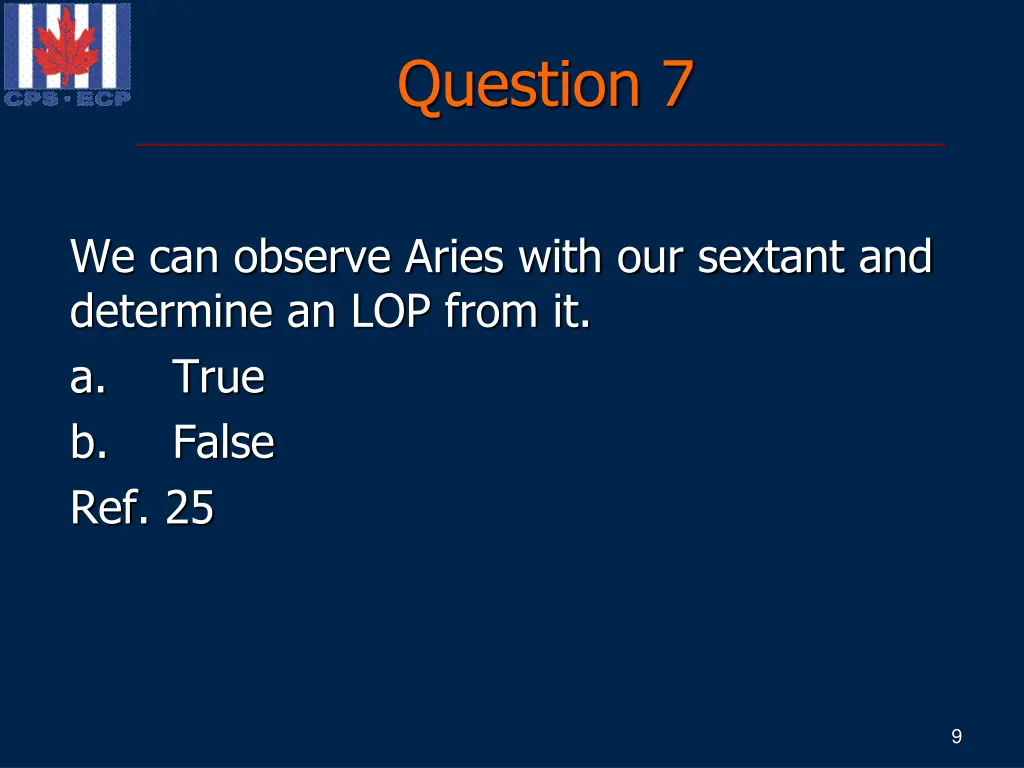 question 7