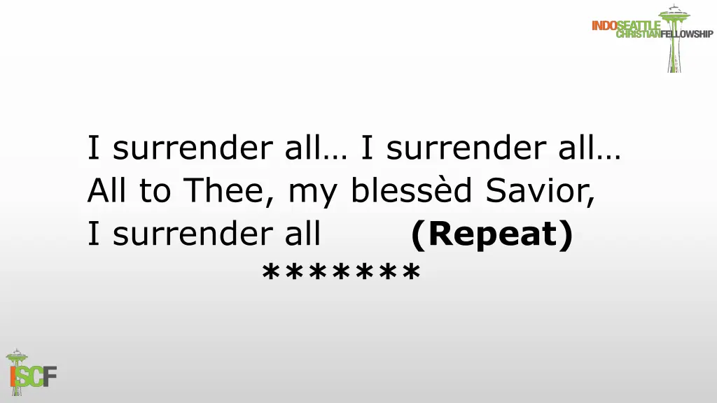 i surrender all i surrender all all to thee 3