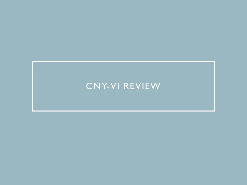 cny vi review