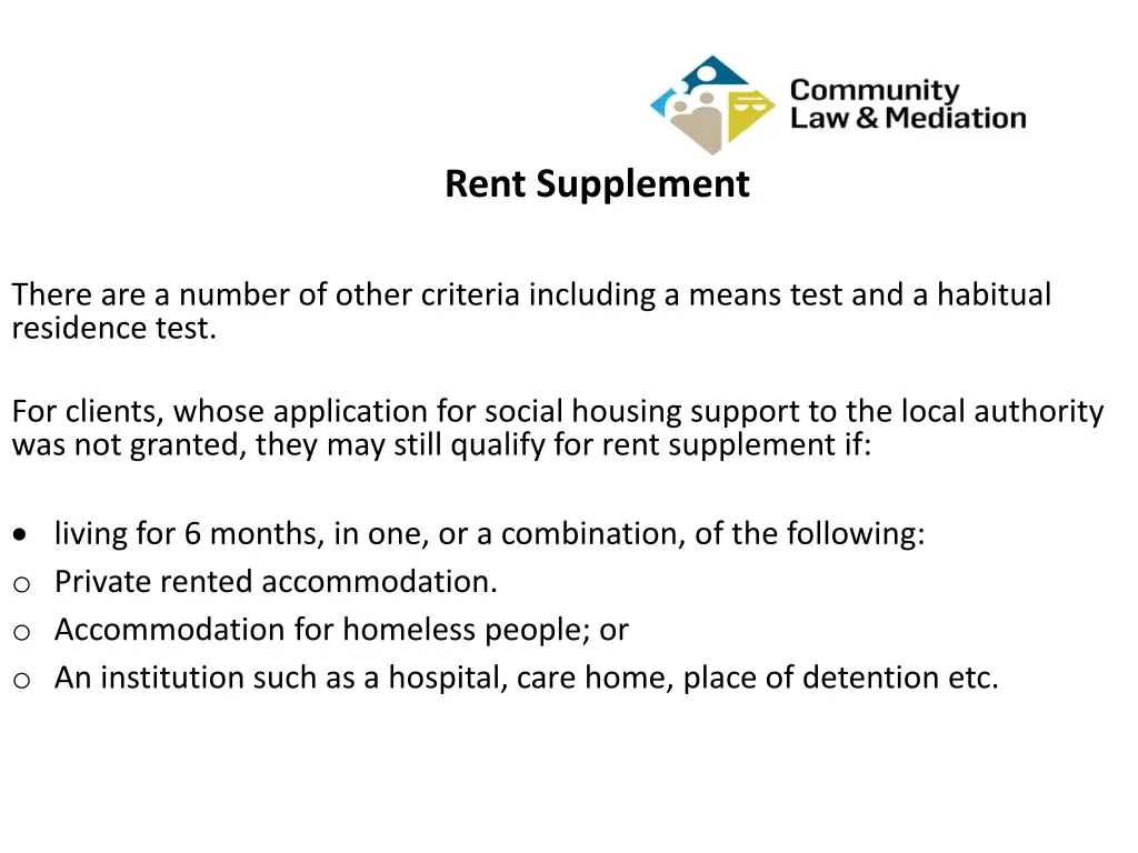 rent supplement 1