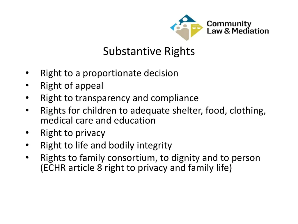 substantive rights