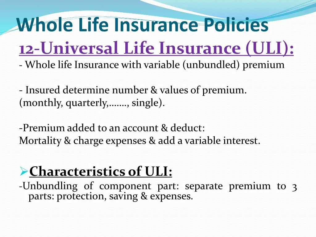 whole life insurance policies 12 universal life