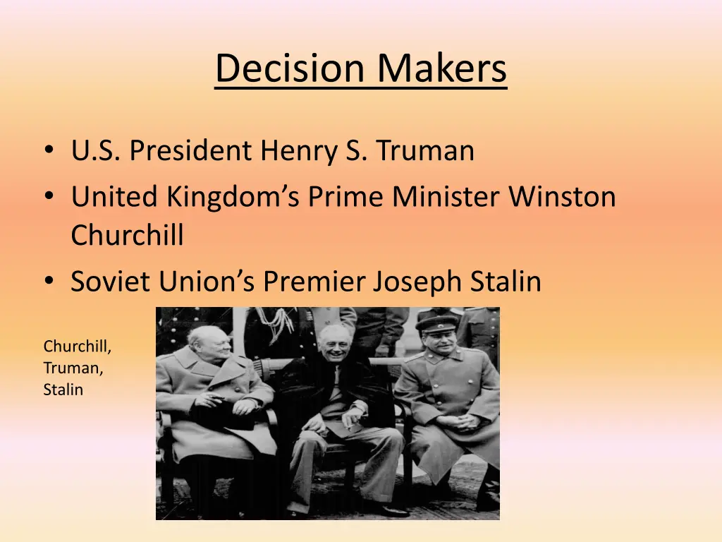 decision makers
