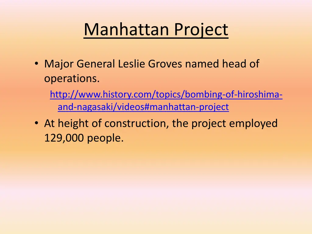 manhattan project