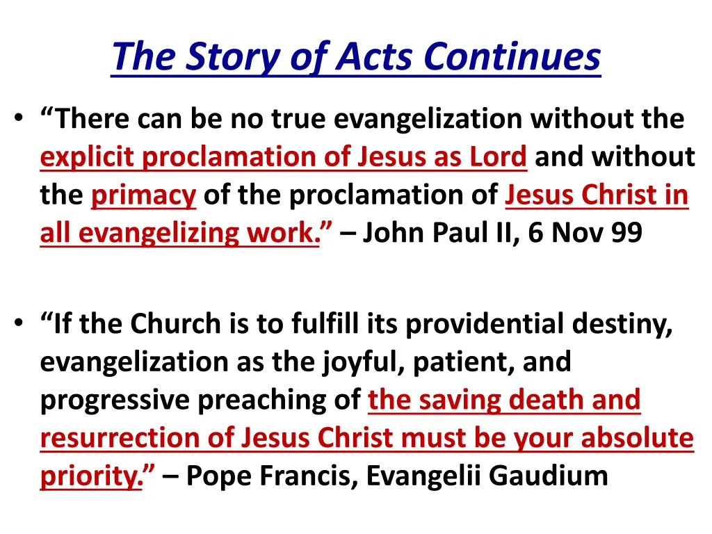 the story of acts continues