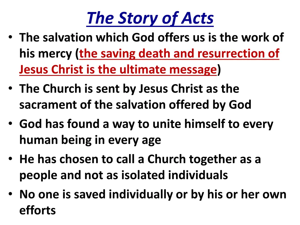 the story of acts