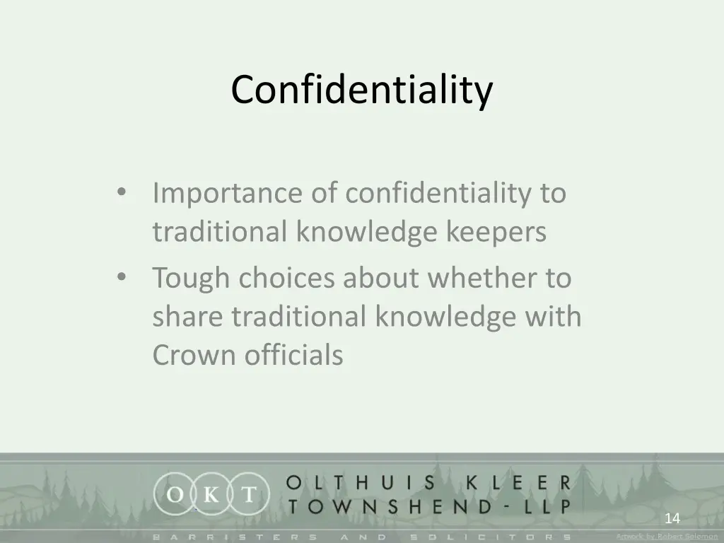 confidentiality