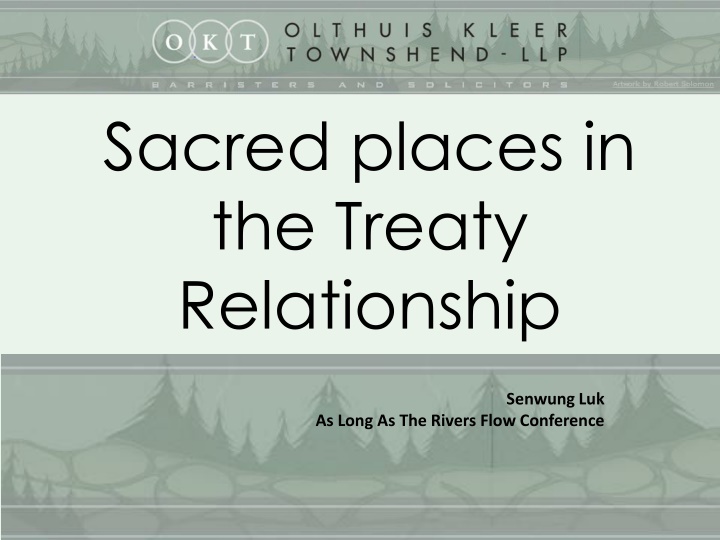 sacred places in the treaty relationship