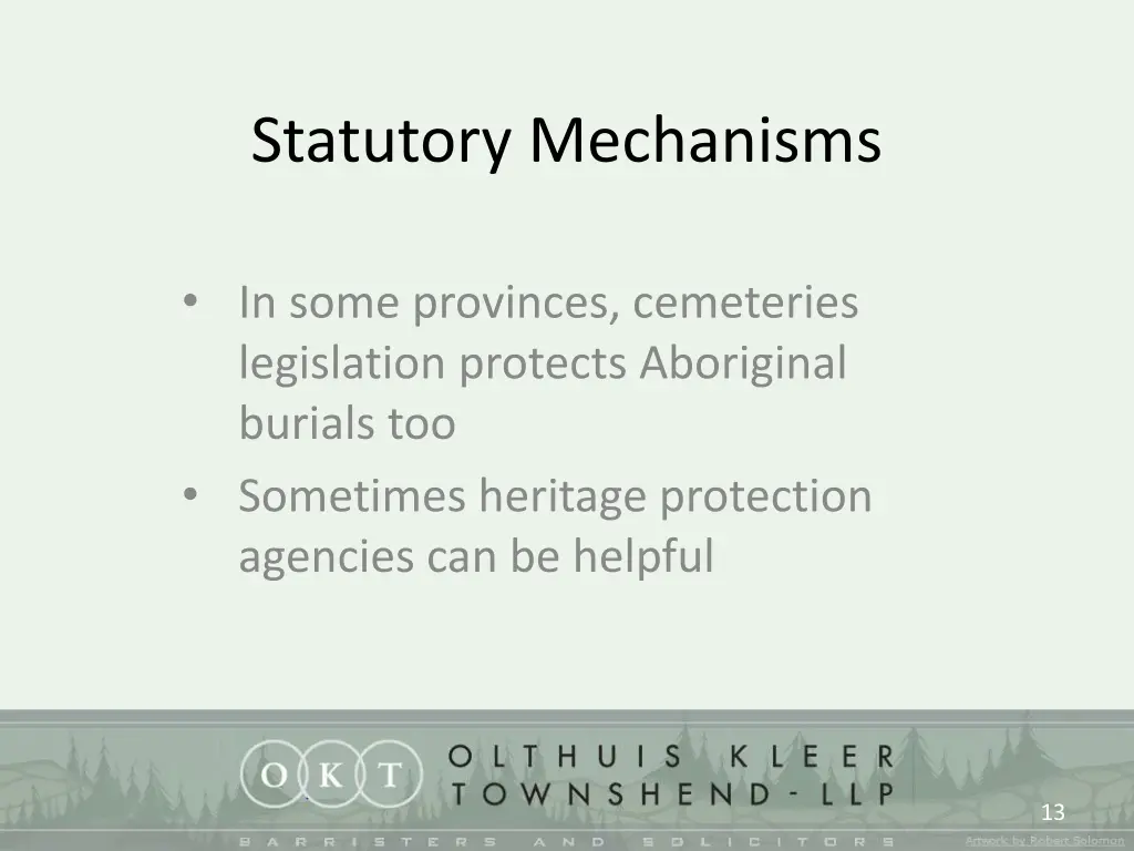 statutory mechanisms