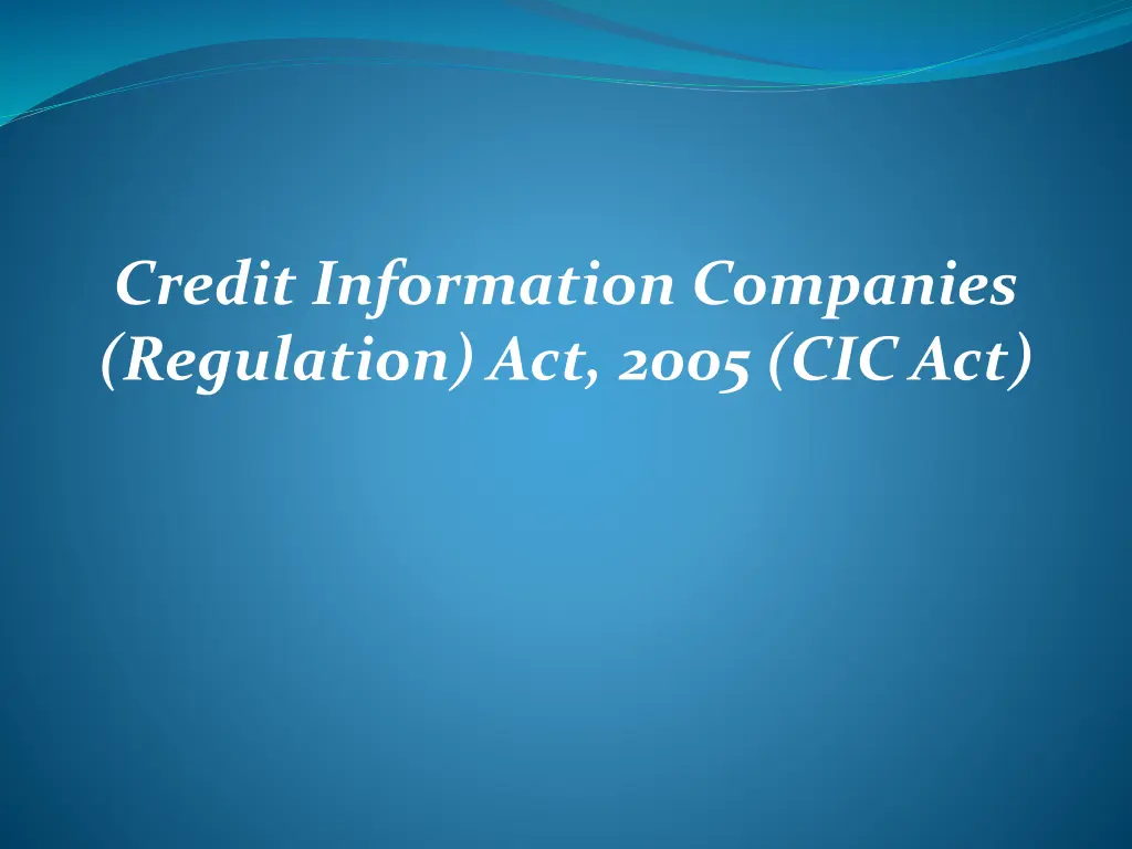 credit information companies regulation act 2005