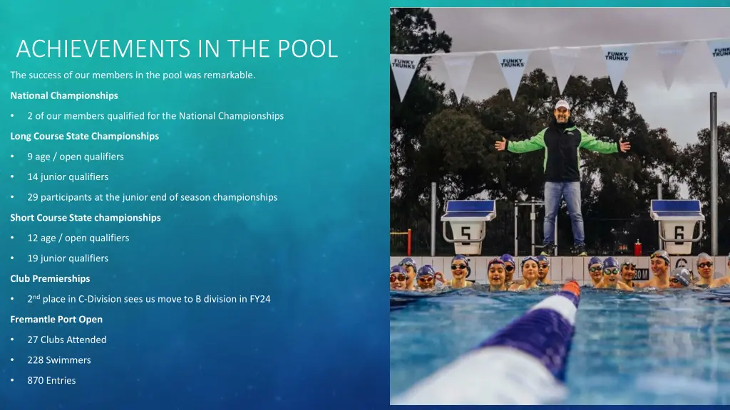 achievements in the pool