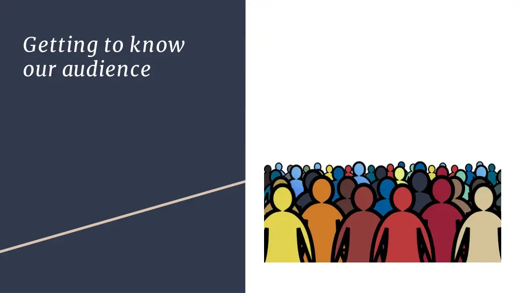 getting to know our audience