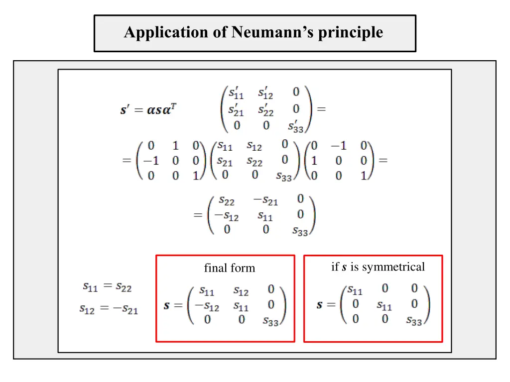application of neumann s principle 3