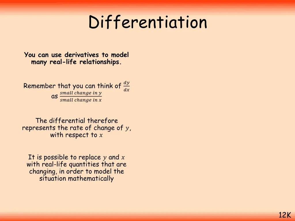 differentiation